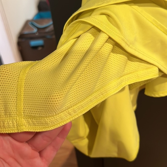 Athleta Tennis Skirt. Lime yellow / green shorts attached - Picture 6 of 7